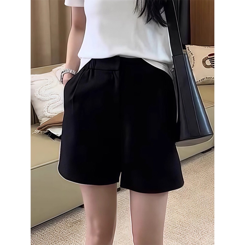 B459(16529) 韩版时尚后三角FASHION黑短裤 
