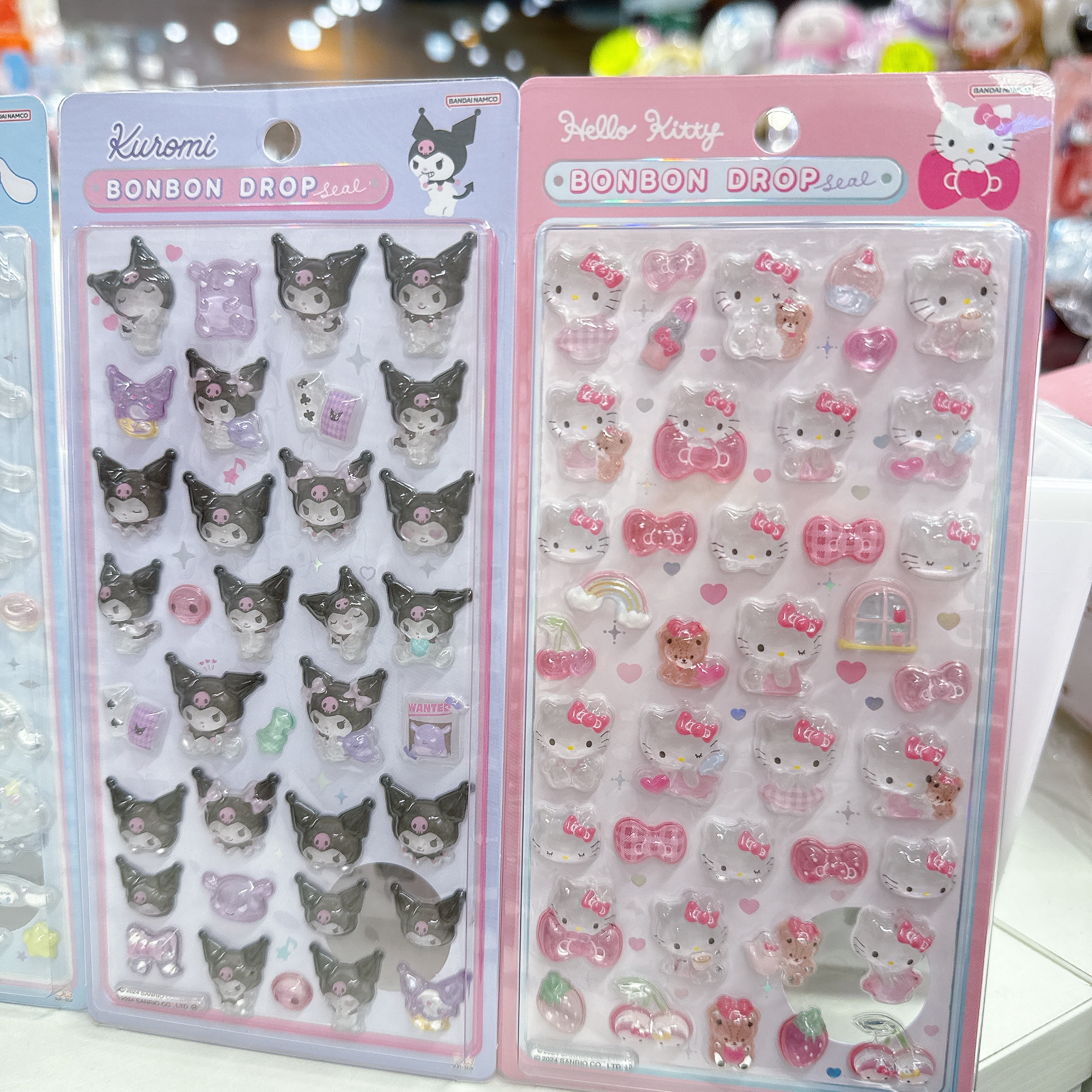 日本直送Sanrio bonbon drop seal立體浮雕貼紙