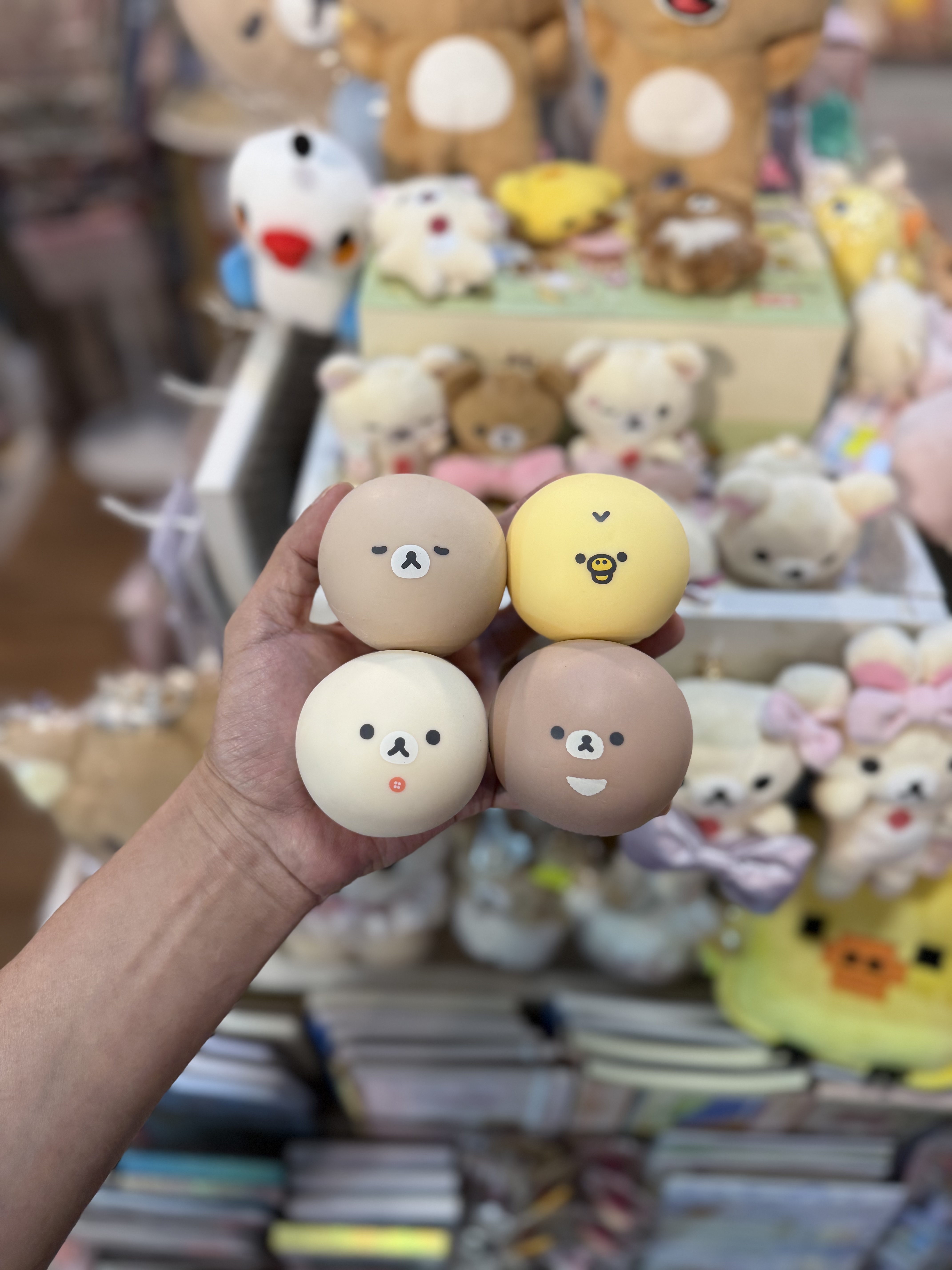 《現貨》全新日本扭蛋Rilakkuma減壓球