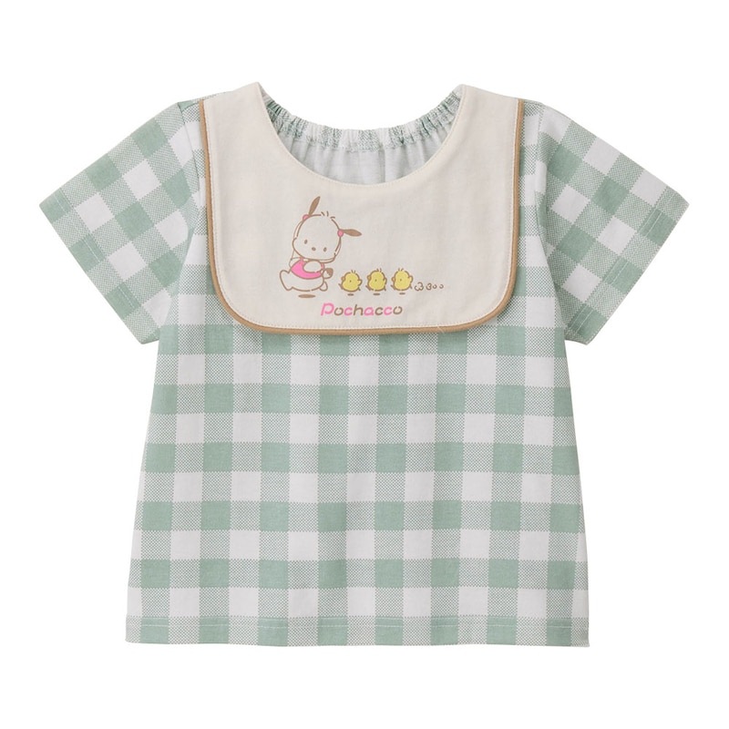 🇯🇵預訂 日本直送🇯🇵Sanrio兩色人物印花領格紋短袖上衣