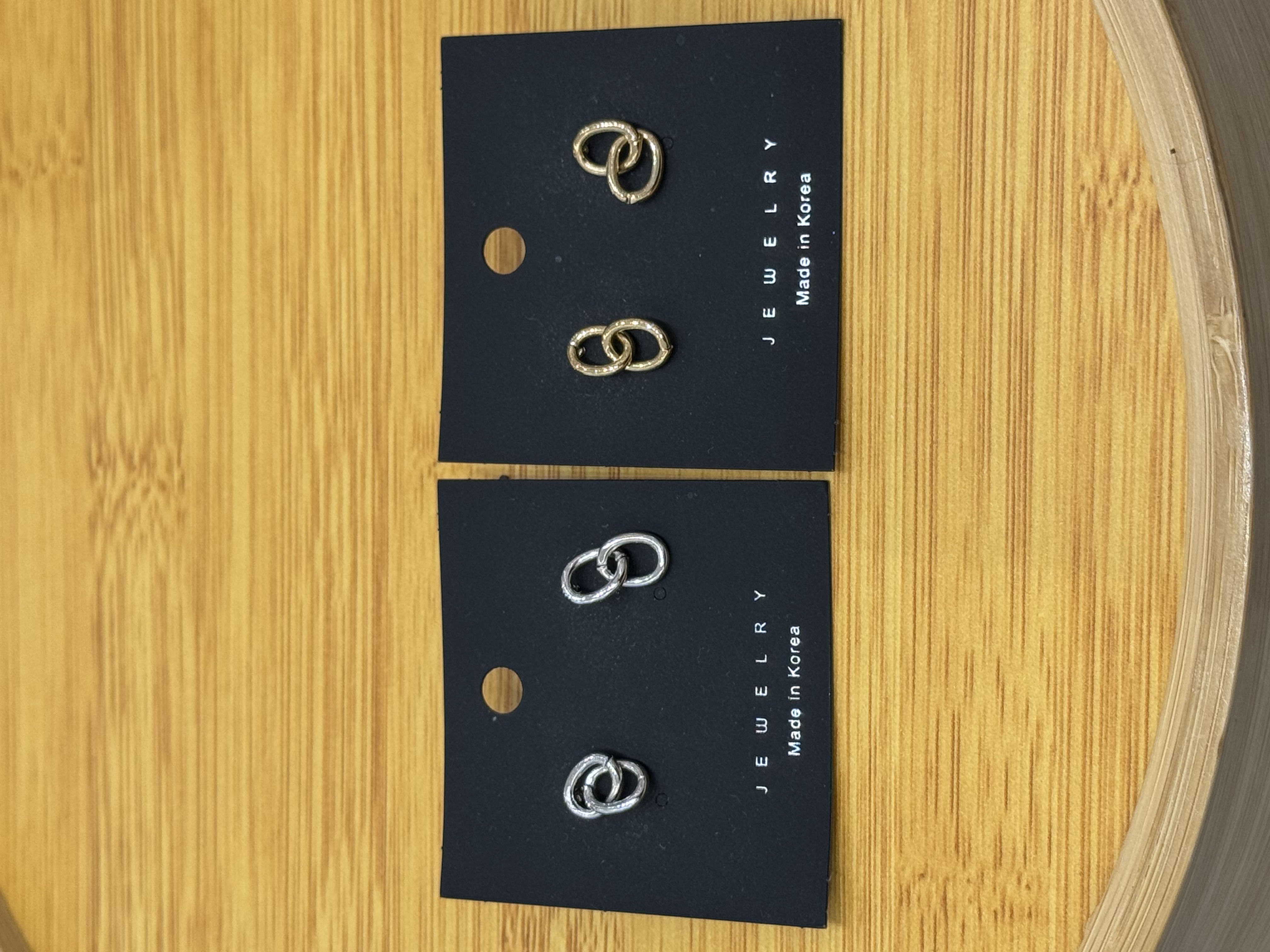 Ocr Duo Chains Vintage Stud Earrings