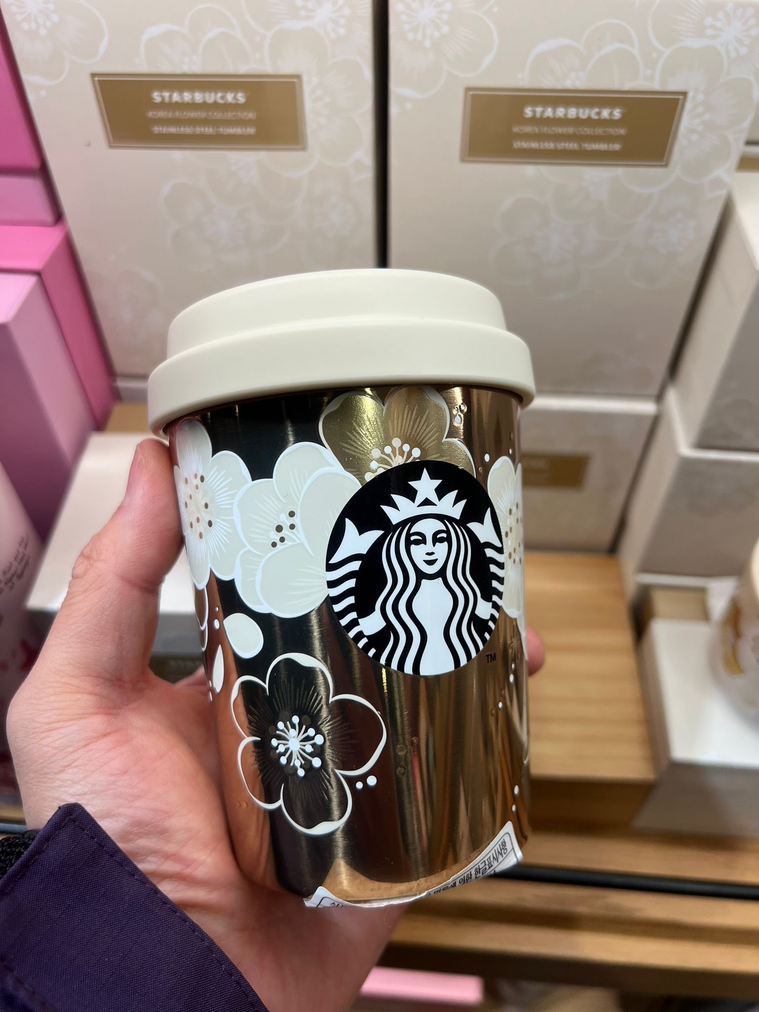 韓國Starbucks 春天White Blossom系列不銹剛杯 237ml