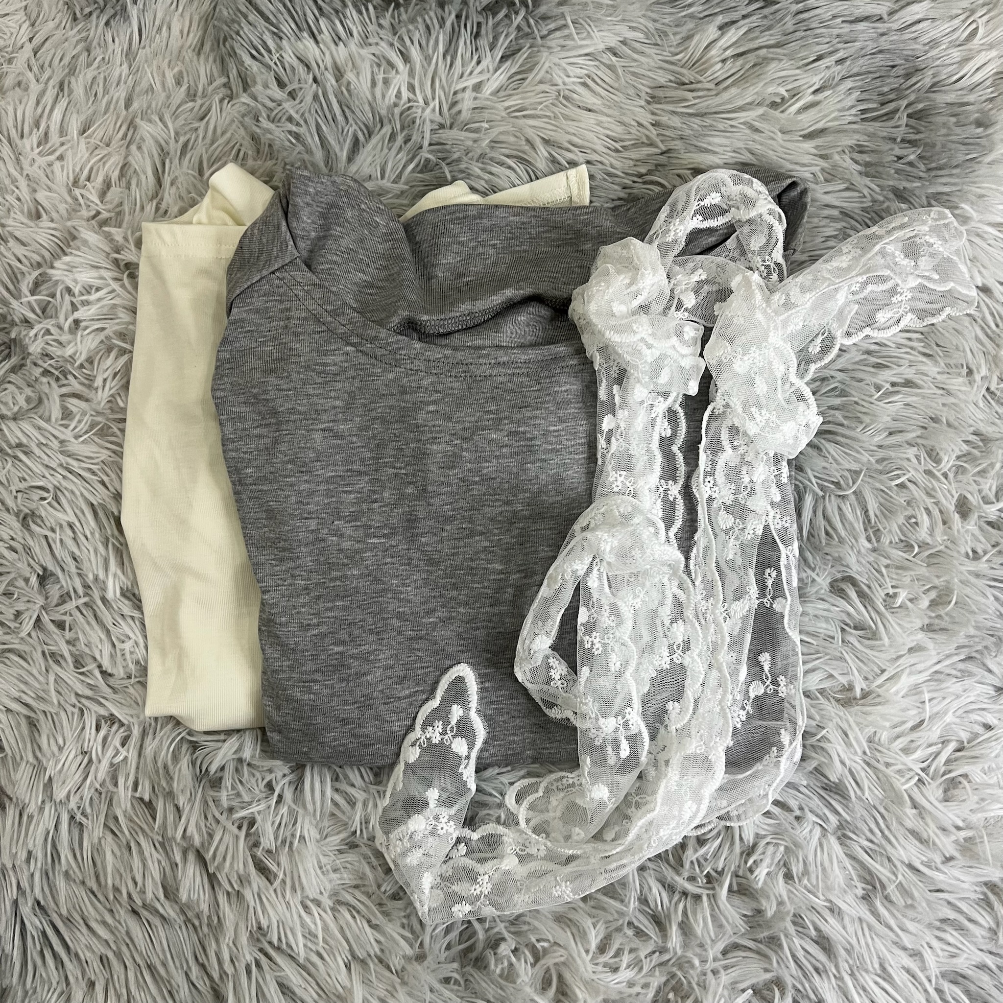 One-Shoulder Top Featuring a Delicate Lace Tie Accent