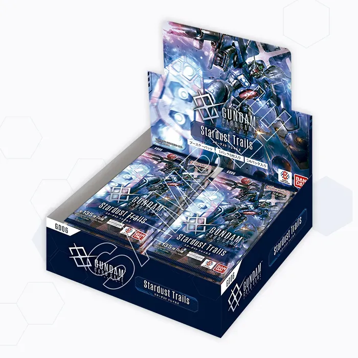 (預訂訂金 $100 / $2000) (總價 $350 / $4200) Bandai Gundam Card Game Booster Pack Stardust Trails [GD06] 高達卡牌遊戲 補充包 第六彈 (原盒24包 / 原箱12盒) (行版) (保証有貨)