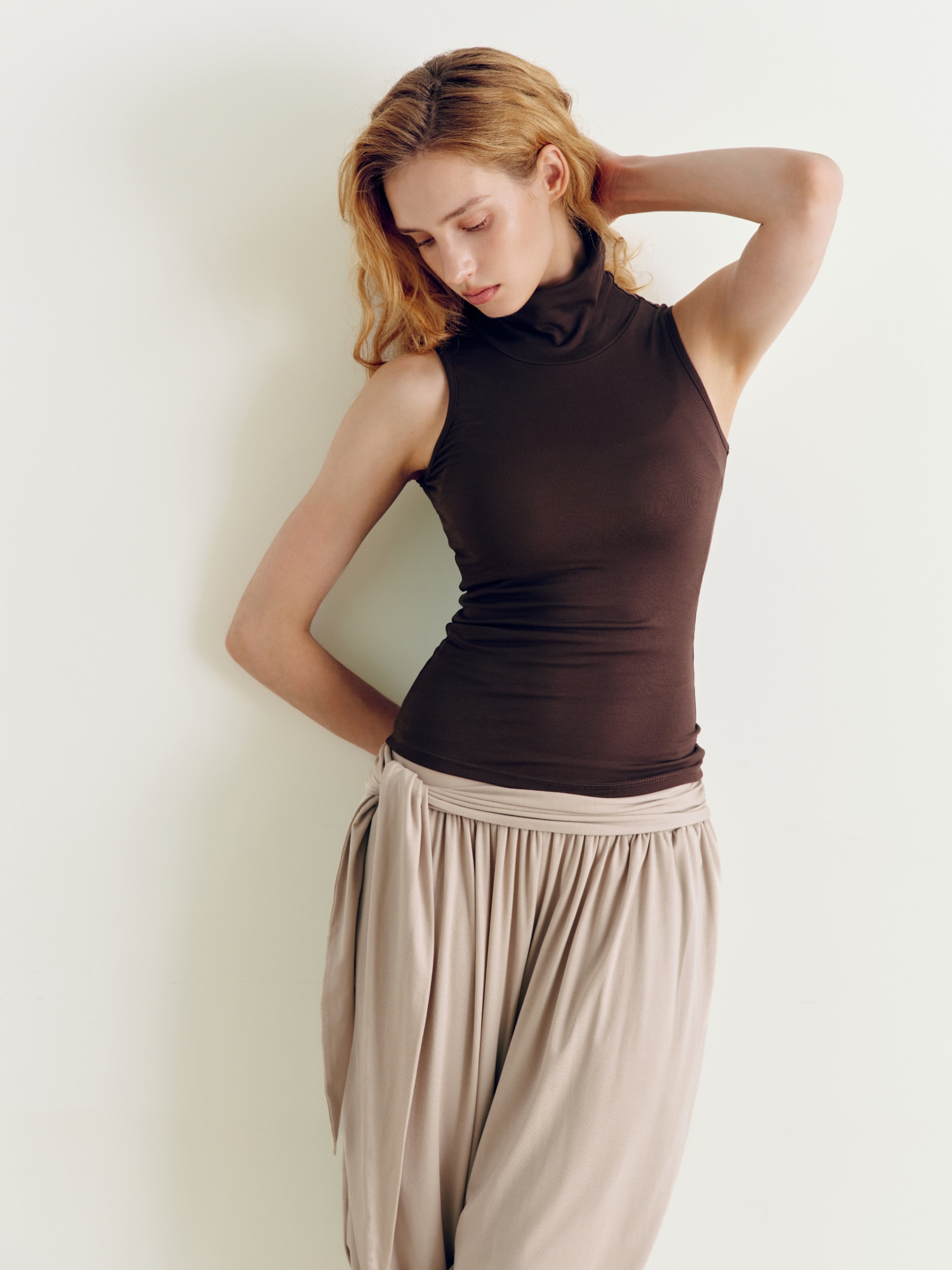 【秋冬高領薄背心】預購_Satva Turtle-Neck Sleeveless by Conch