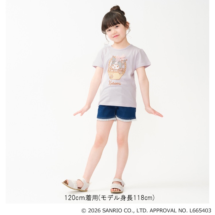 🆕【⭐訂購⭐】  日本直送🌀#Kuromi / #Cinnamoroll 薄紗緞帶短袖Tee🌀[ELCA-0228][260425]