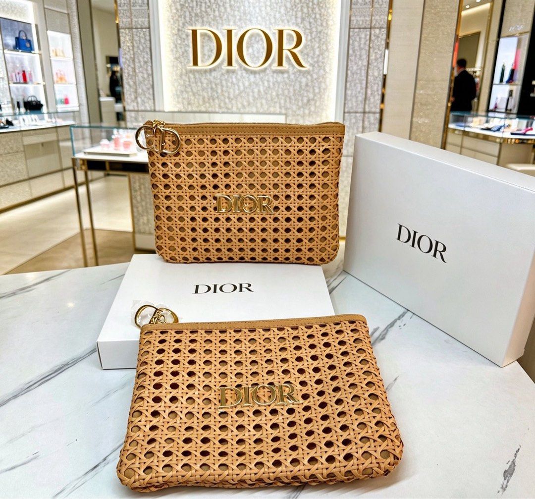 預訂 Dior Beauty 2026 Summer VIP Gift草編化妝包