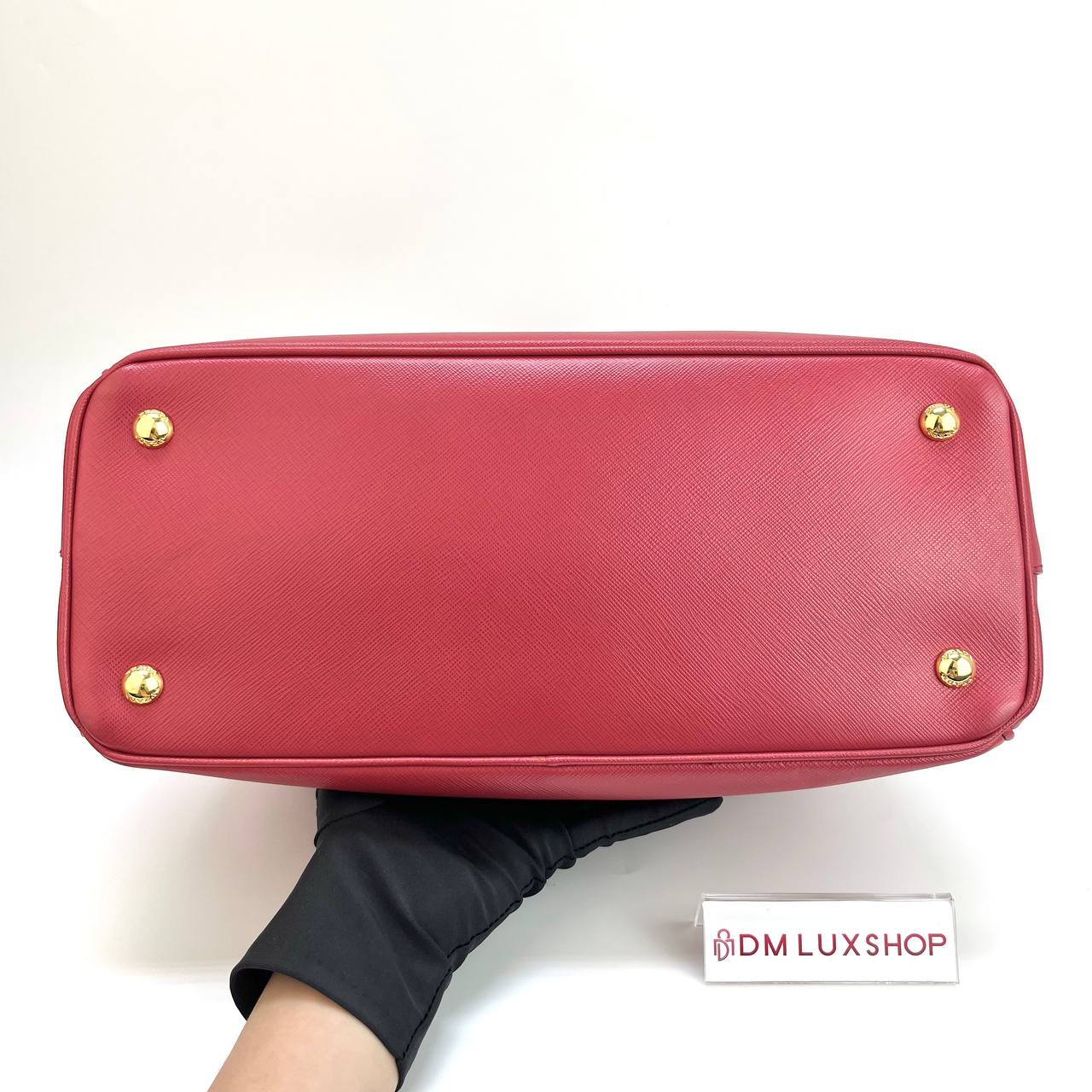Prada Saffiano Lux Red Tote Bag