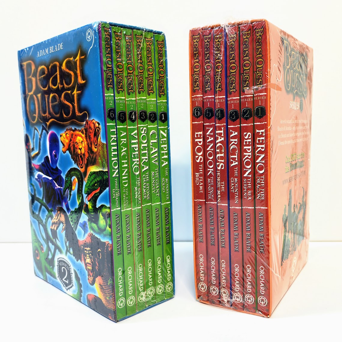 Beast Quest 1-2 2 set 12 books |追擊野獸小說12冊 冒險刺激 章節橋梁書B170	