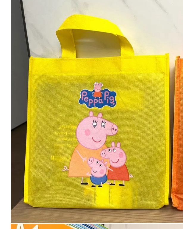 peppa pig yellow bags and orange bags set