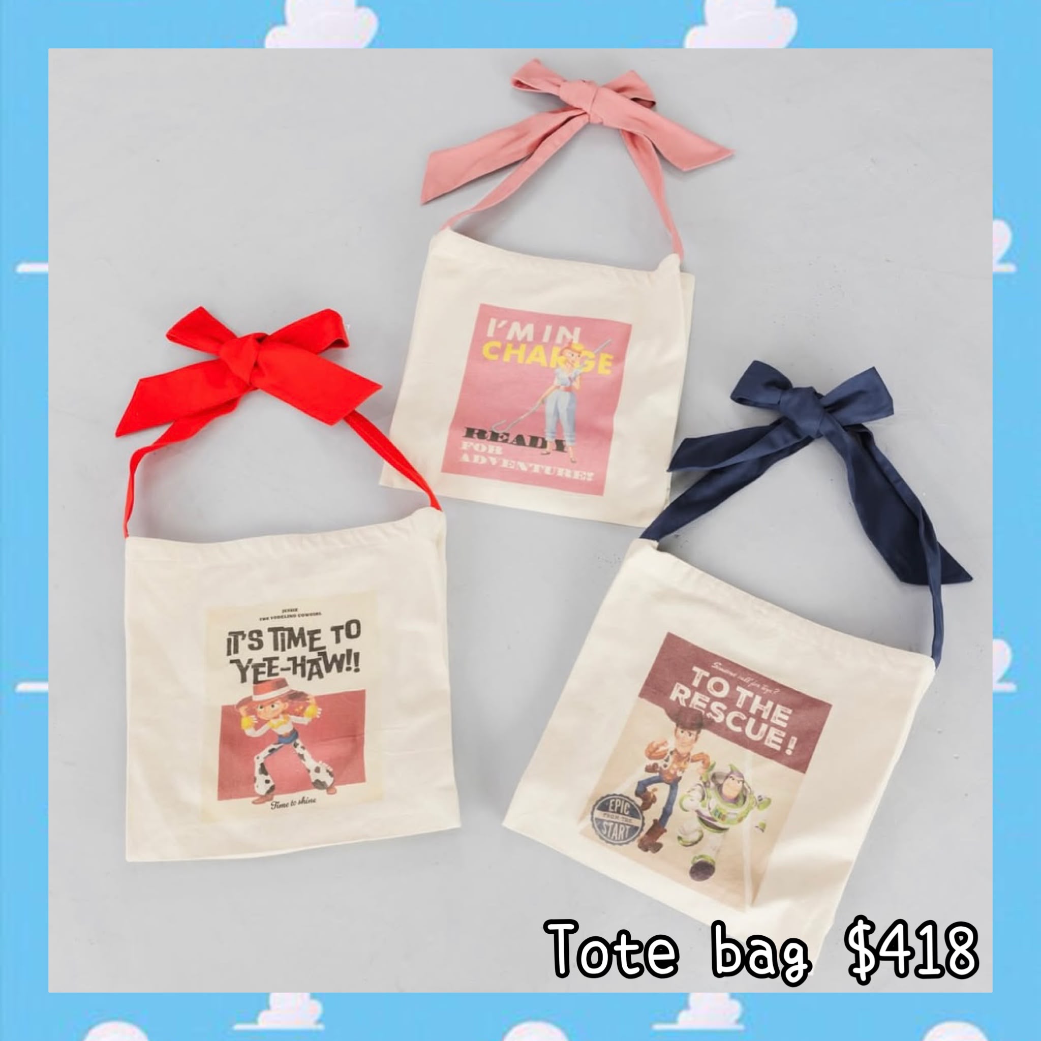 ：日本：TOY STORY 5 《MYSTY WONAN》 TOTE BAG