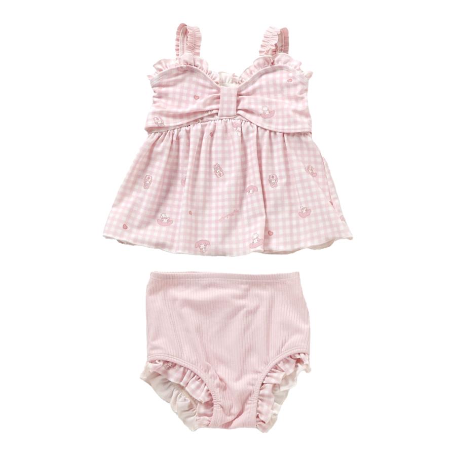 A0141 Melody粉色分體泳衣 