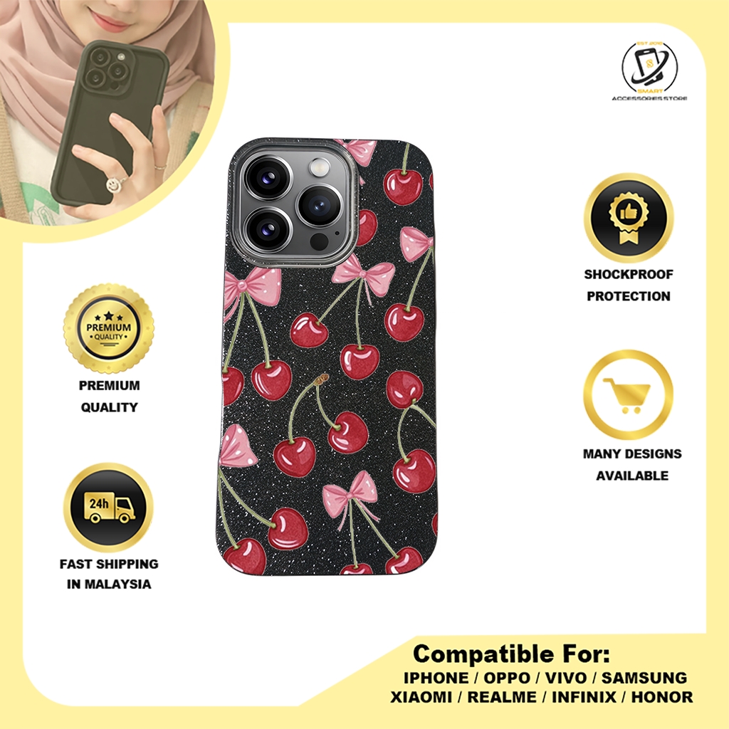 BLING CASE PHONE FOR IPHONE - DESIGN CHERRY A