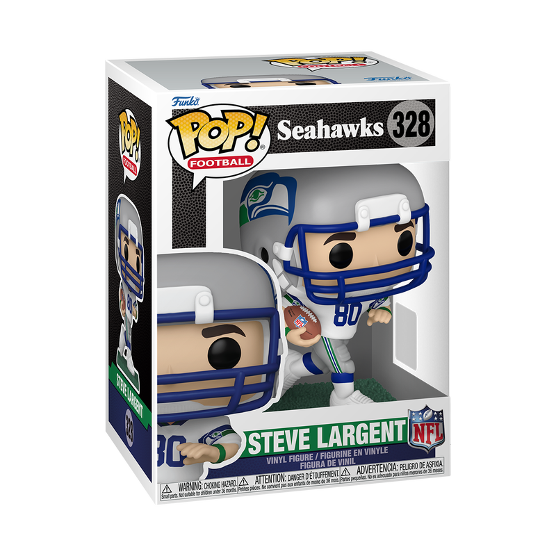 📦訂購 美國代購 Funko POP! NFL Steve Largent (White & Grey Uniform) Figure 西雅圖海鷹 模型