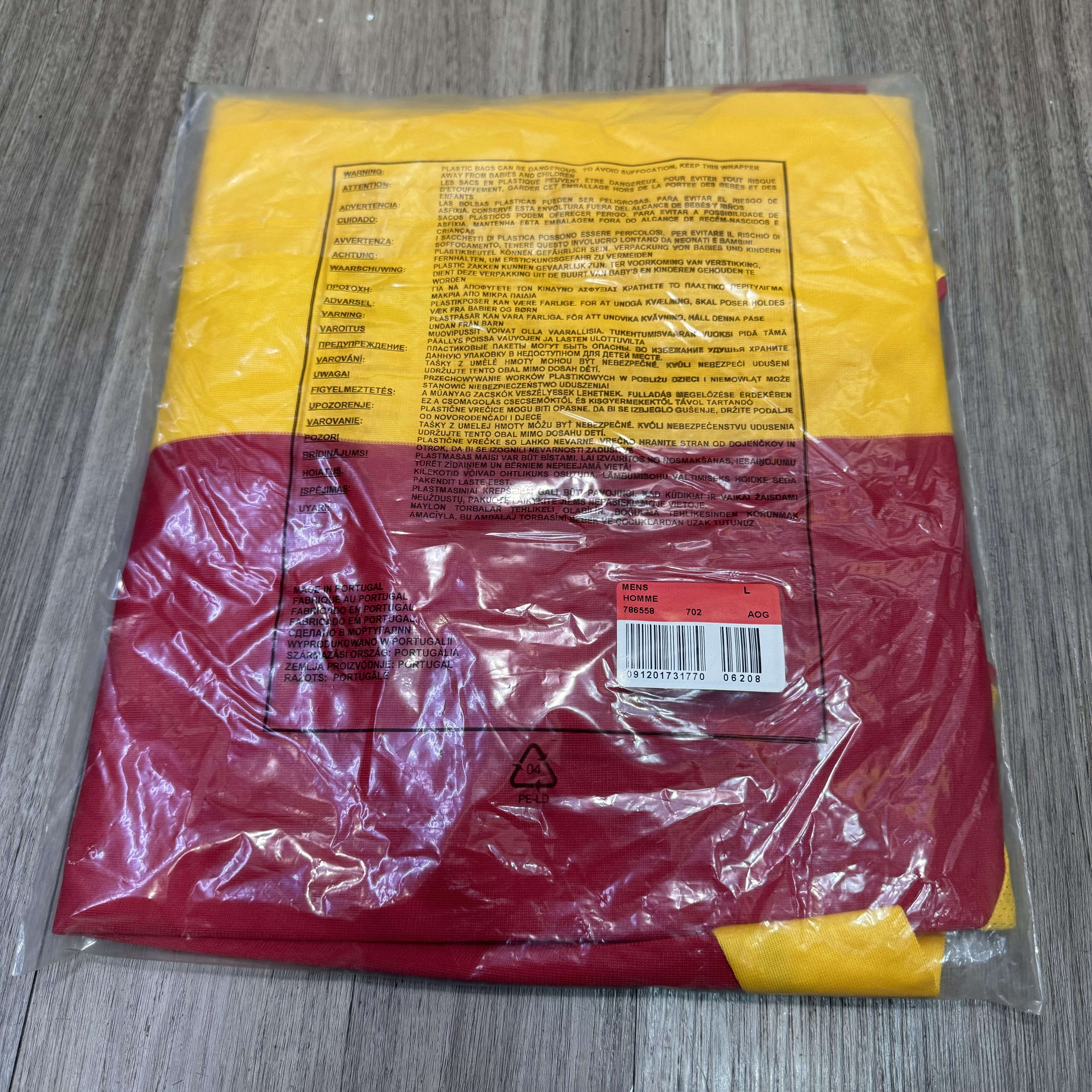 RC Lens 03/04 L/S player issue home shirt (Bnwt)