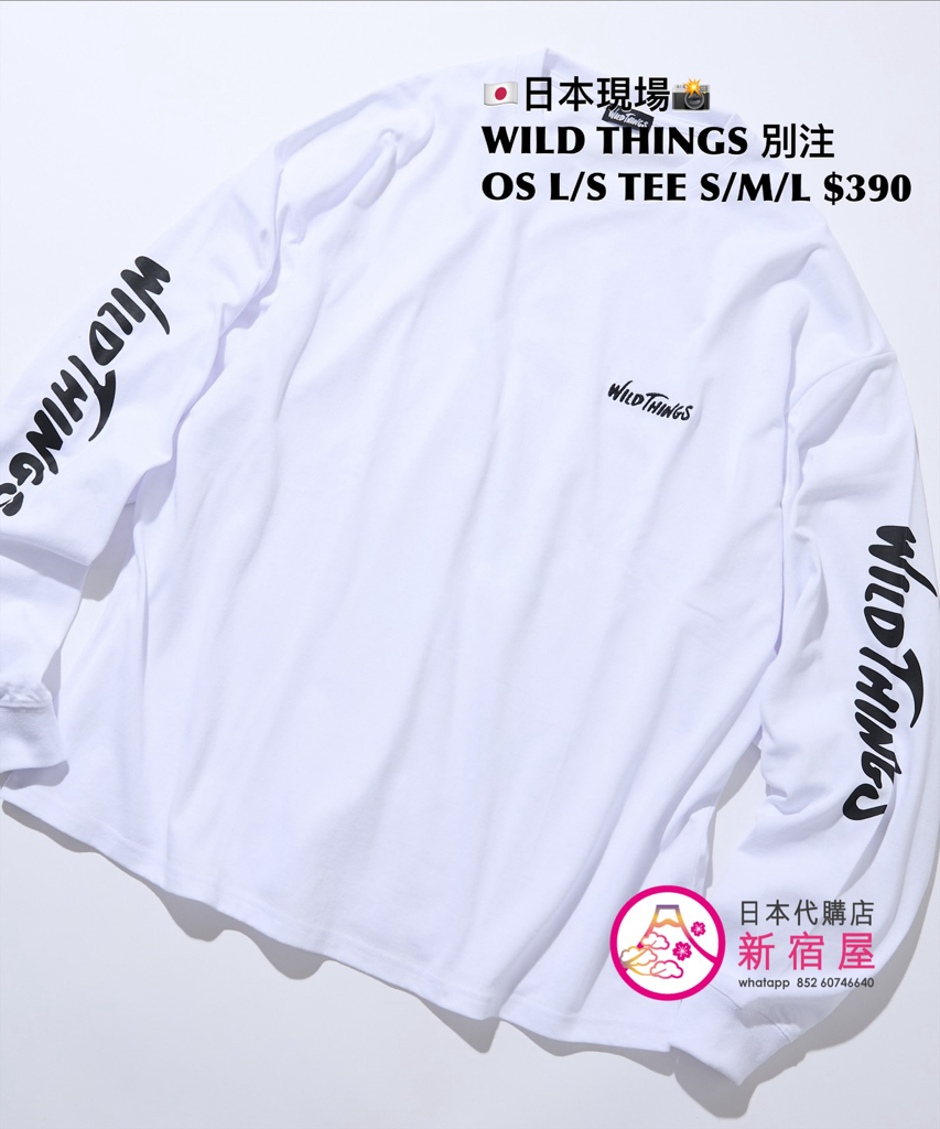WILD THINGS 別注 OVERSIZED L/S T-SHIRT