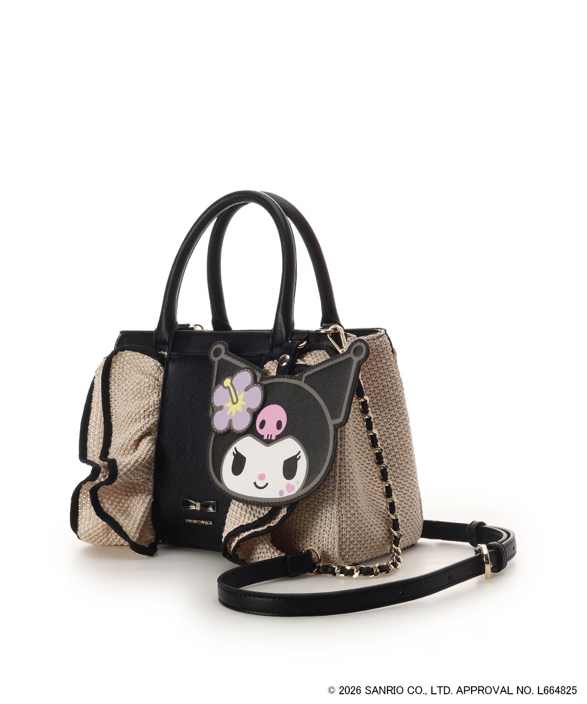 🌸 【預訂】Kuromi 2Way Basket Bag - SAMANTHAVEGA x Sanrio Summer Collection