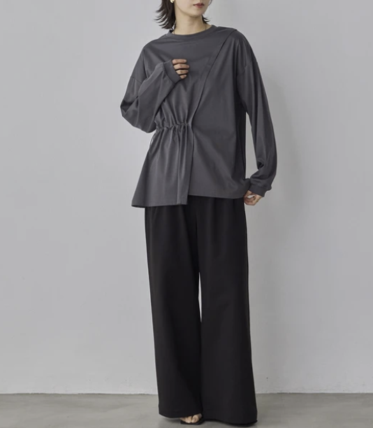 抗起球緊湊光滑上衣 - 2026 流行穿搭  長䄂上衣 春夏時尚穿搭 獨特設計 成人休閒 日常穿搭 易於配搭 日本直送   #JP-I-260027