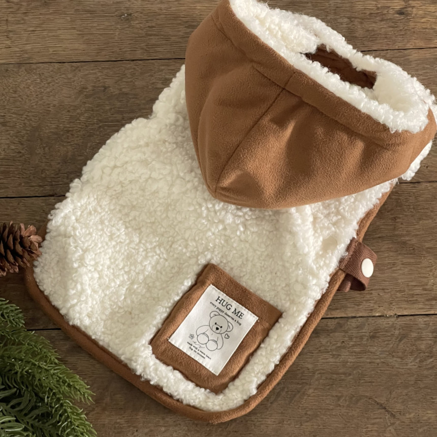 韓國 毛毛披風型外套