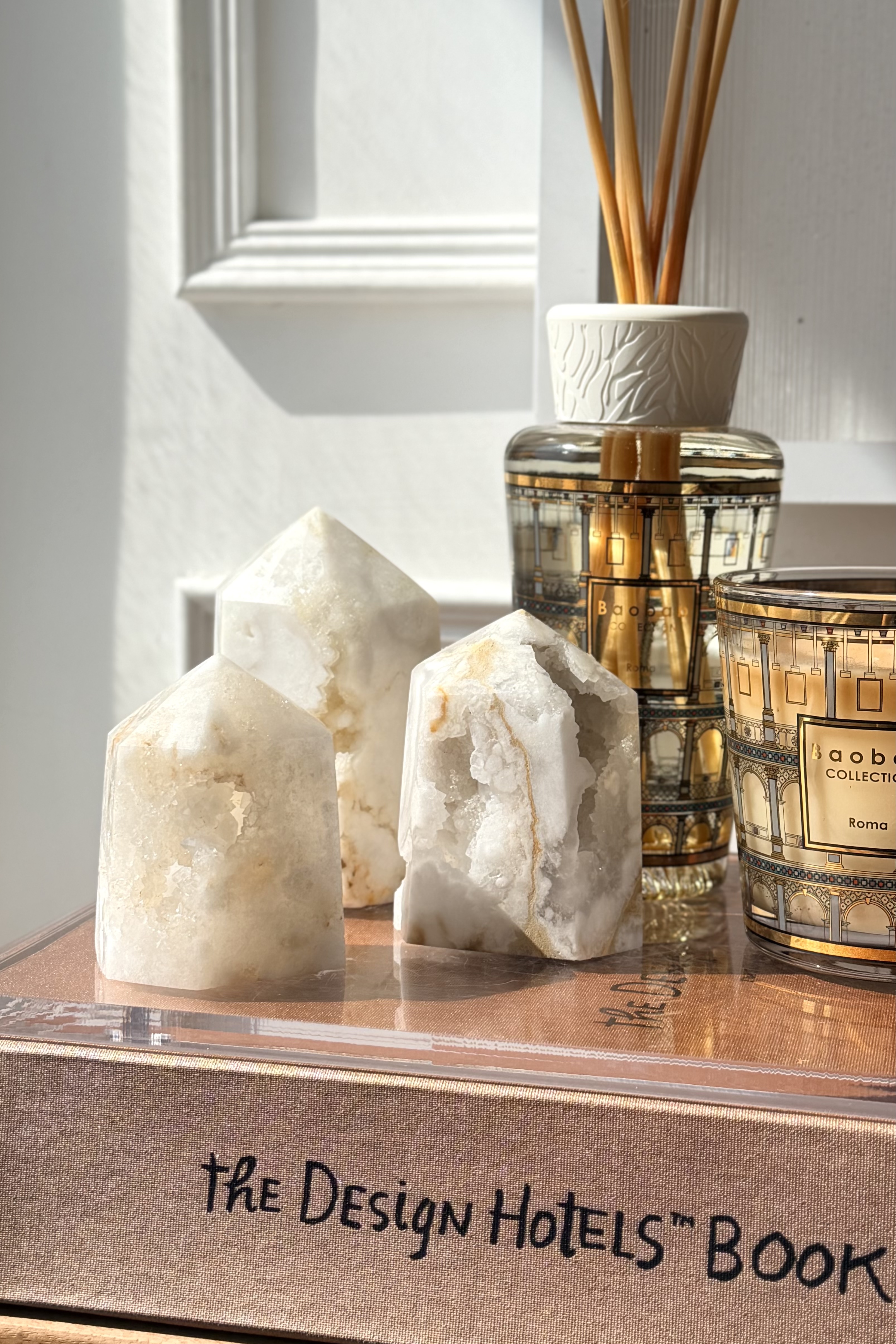 ༒7.3cm白晶洞六角柱༒   CQ*B9029C13GJNs