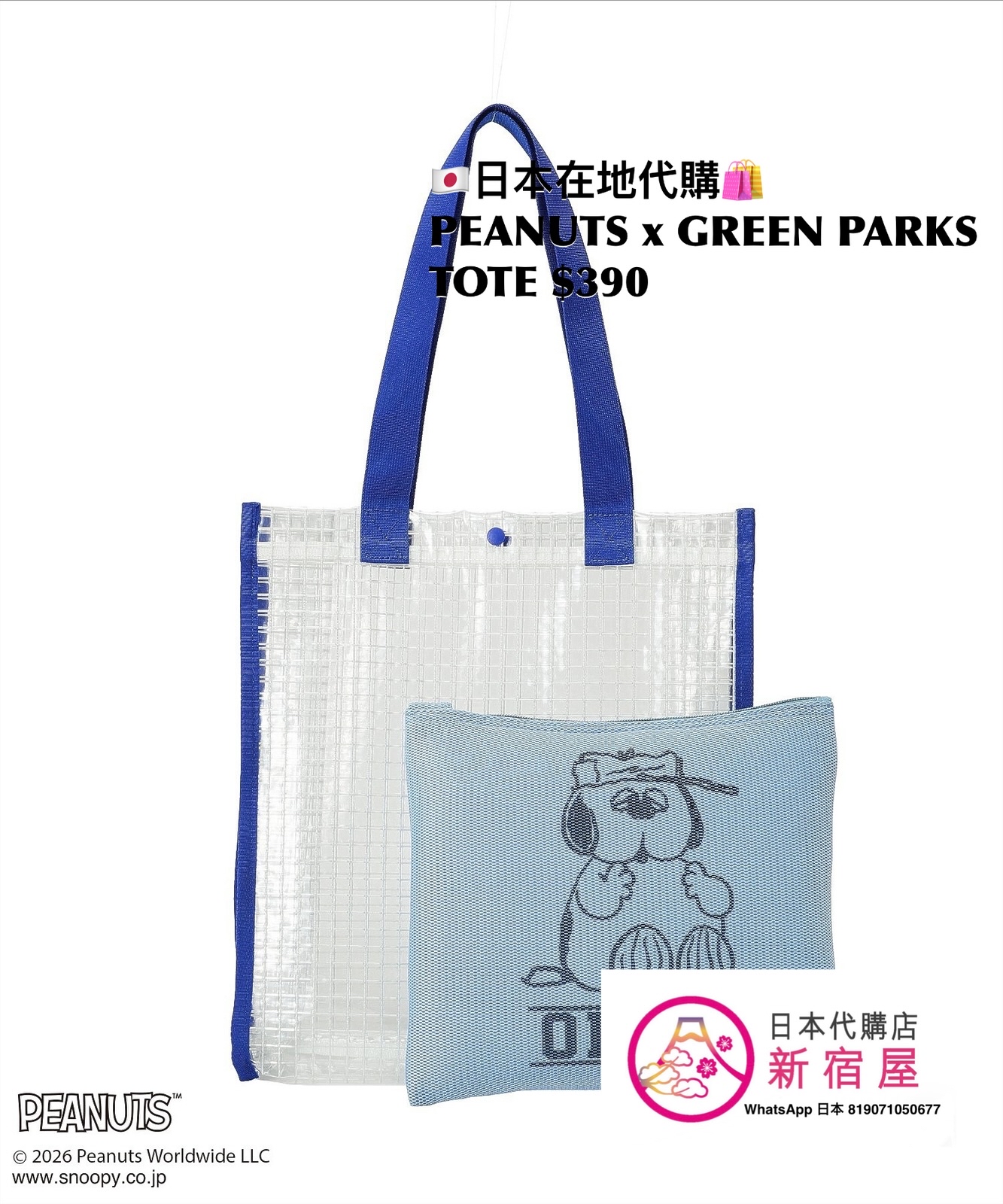 PEANUTS x GREEN PARKS TOTE