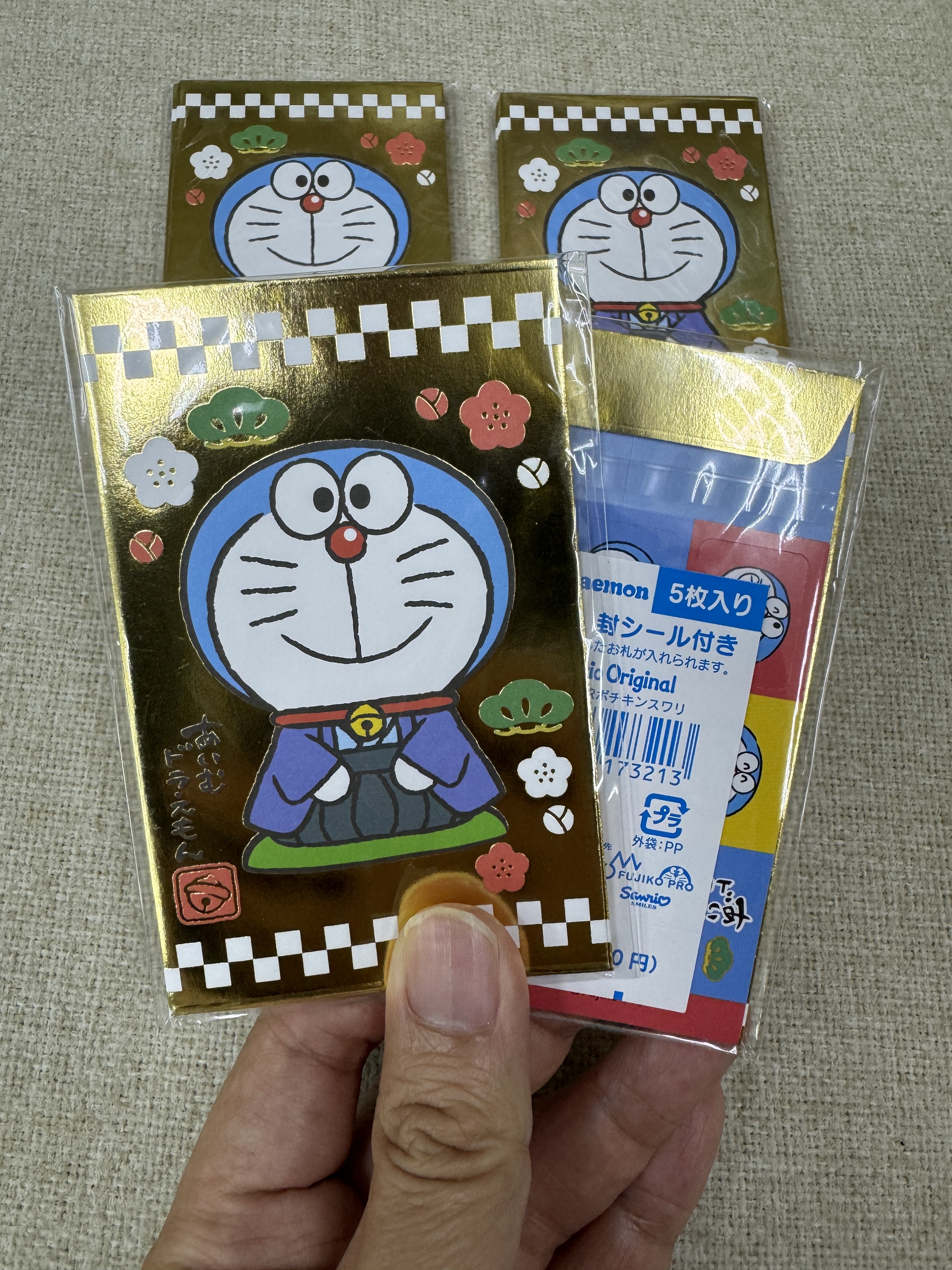 [現貨] [日本直送] 多啦A夢 | 利是封 5枚入 {TF2410013}