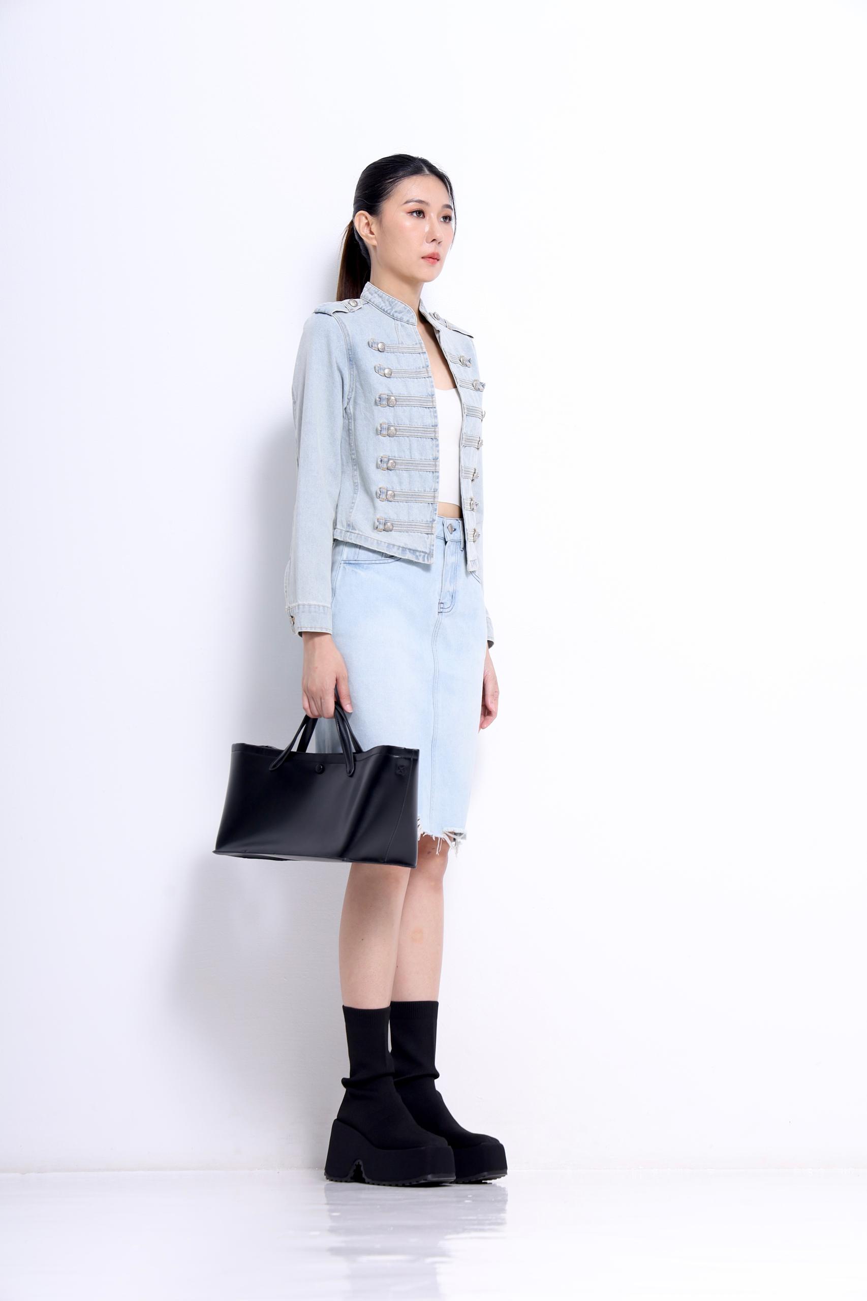 CB2735 Harper Military Denim Jacket