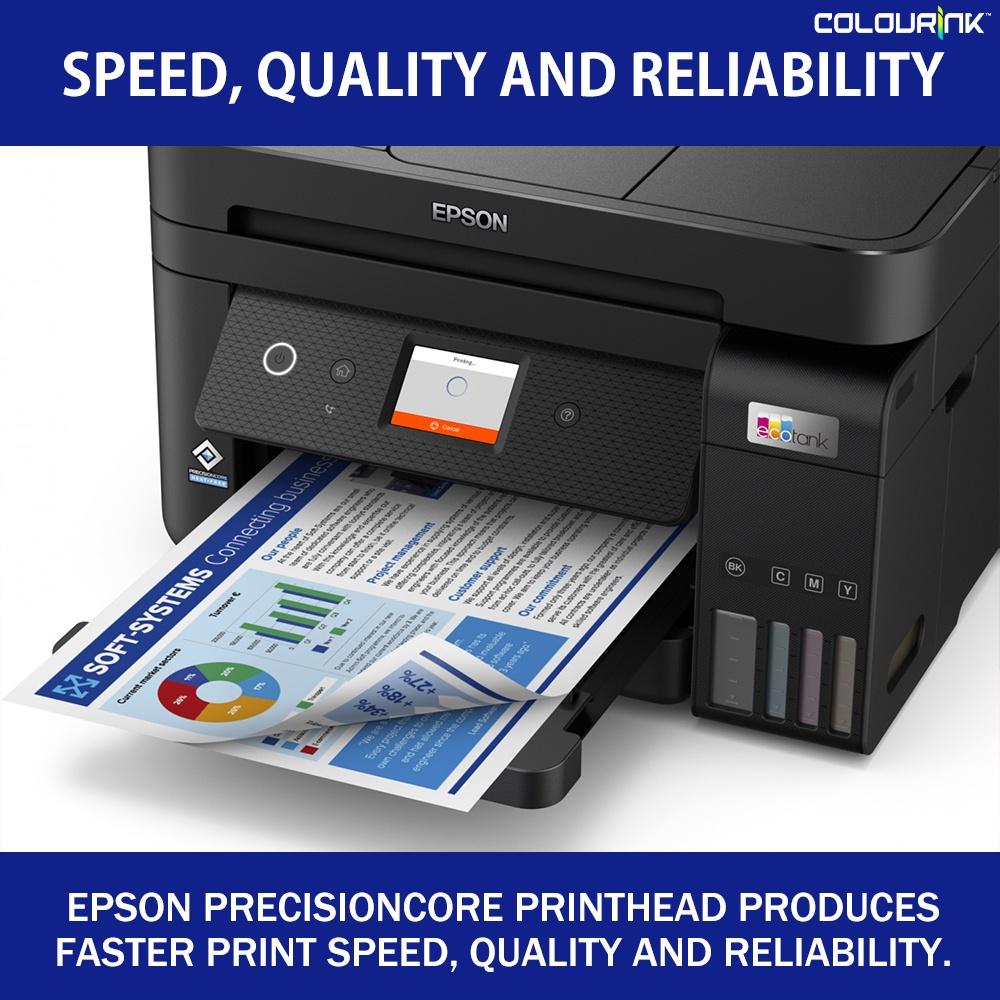 Epson EcoTank L6290 A4 Wi-Fi Duplex All in One Print Scan Copy Fax Refill Ink Tank Printer with ADF Scanner