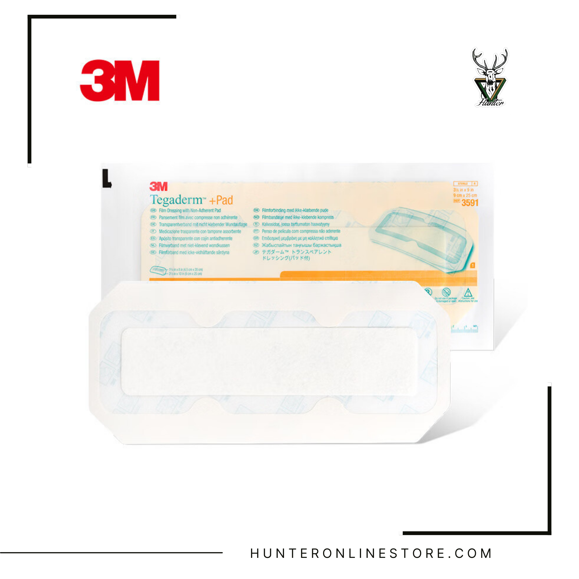 3M Tegaderm +Pad Waterproof Transparent Film Dressing 防水透明敷料傷口貼 連不黏棉墊 3582 / 3586 / 3587 / 3590 / 3591