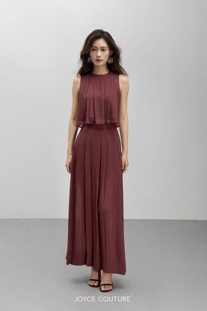 轻盈且优雅半长裙 S0150