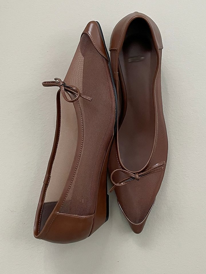 Mesh Pointed Toe Flats (3 colors)