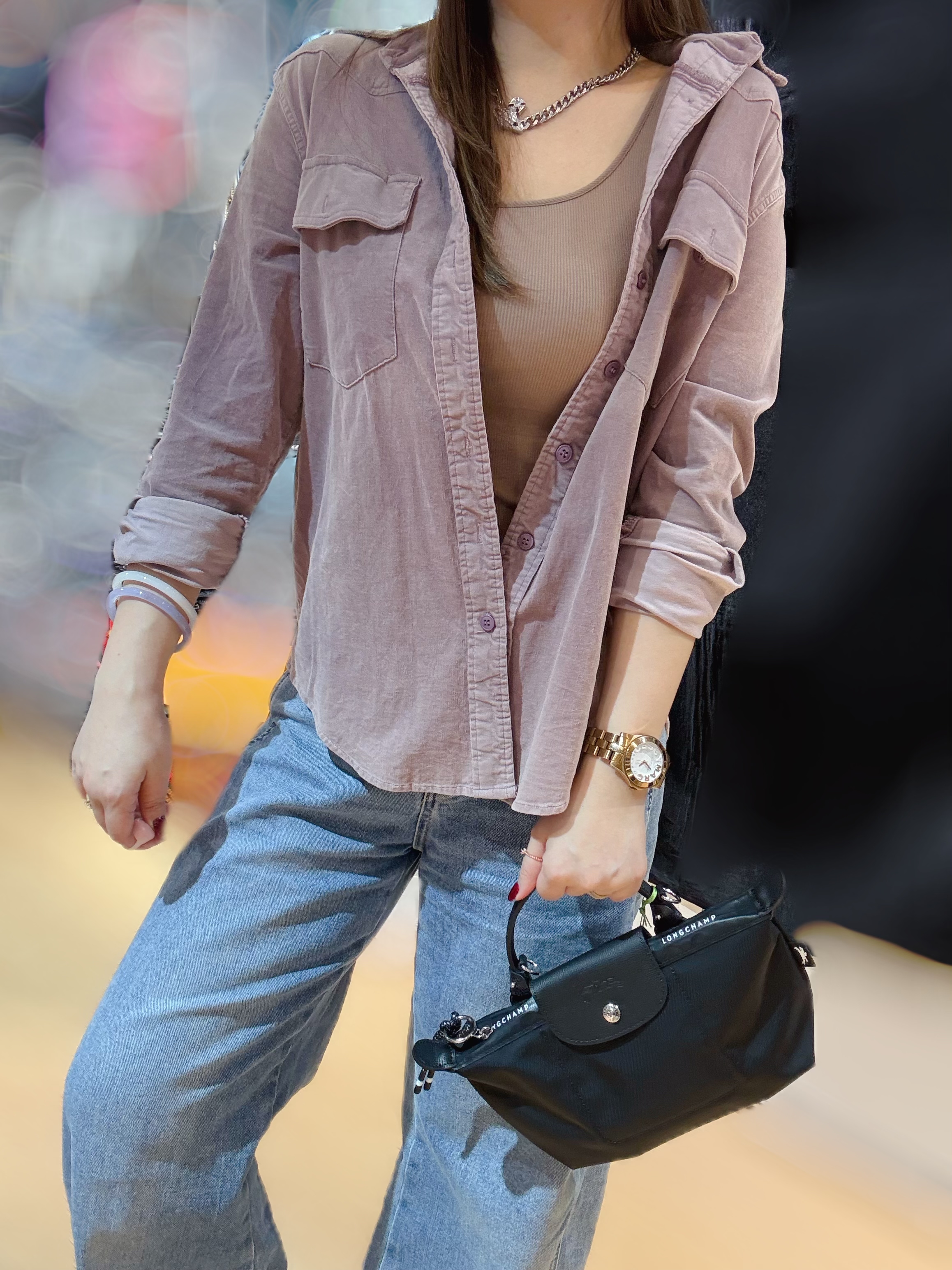 Longchamp energy pouch blk