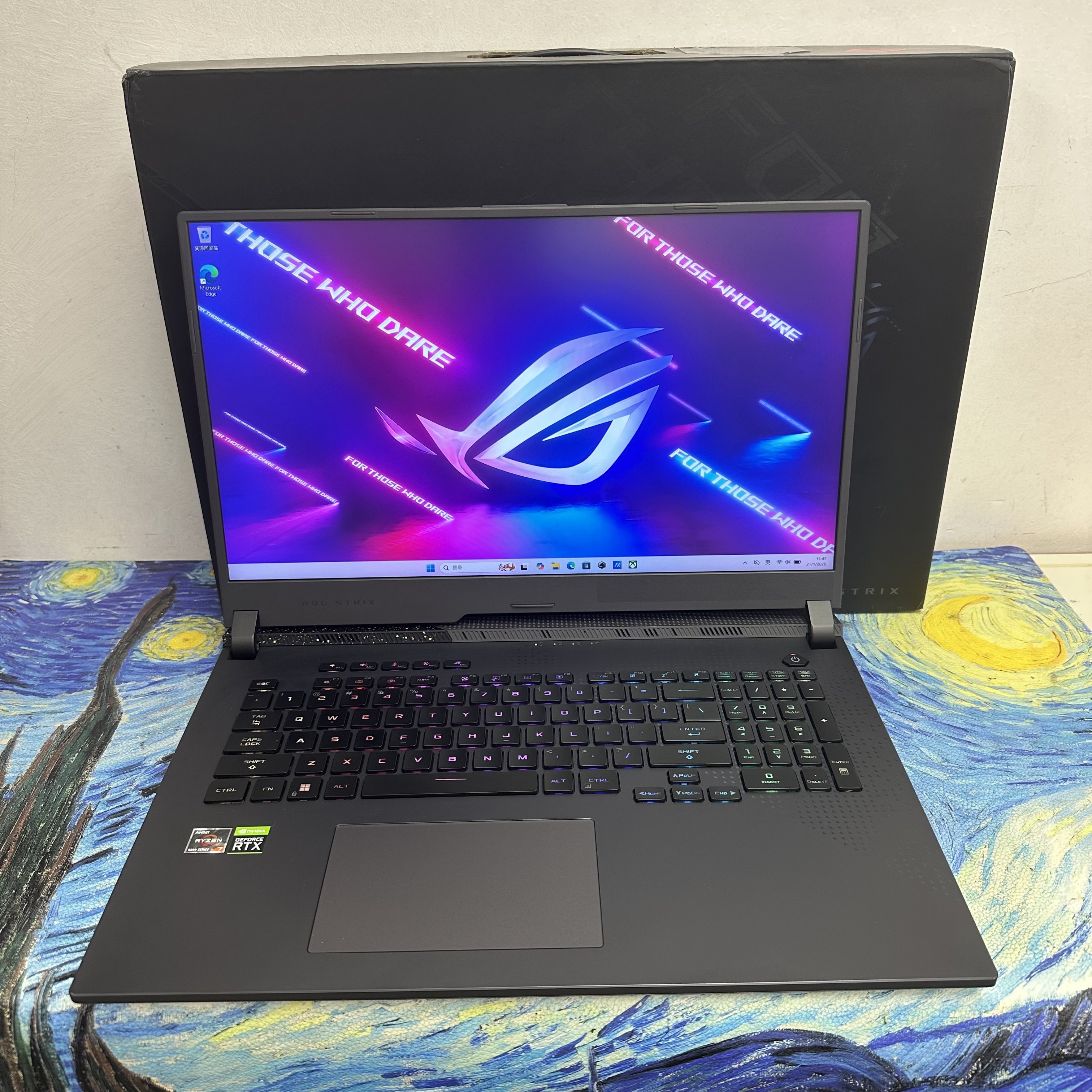 #5601 （頂級17.3寸 2.5K 240Hz華碩ROG電競機🔥)ASUS ROG STRIX AMD Ryzen 7 6800H/32GB Ram/1TB SSD/RTX 3060 獨立顯示卡/240Hz高刷/ Gaming Laptop/ Notebook/  Laptop / PC / PC Game /  Movie / Netflix