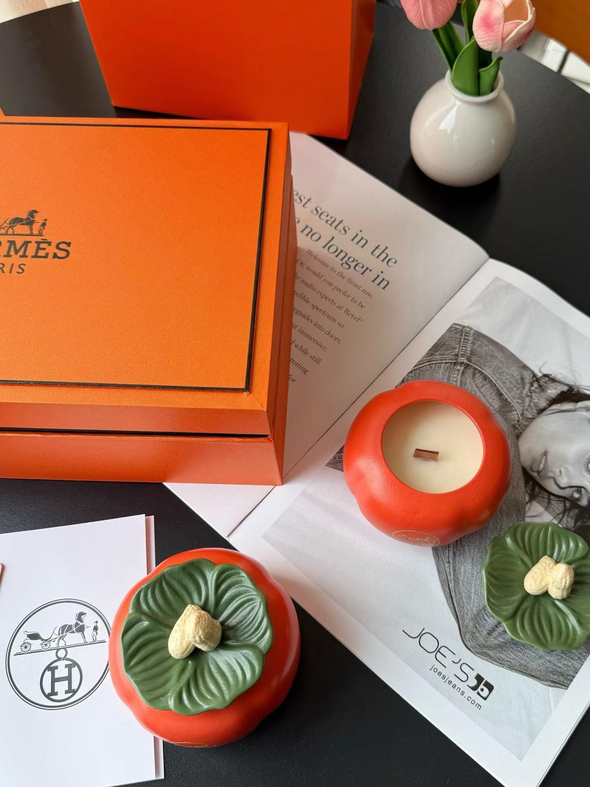 Hermes愛馬仕“好柿花生”🥜香薰蠟燭禮盒