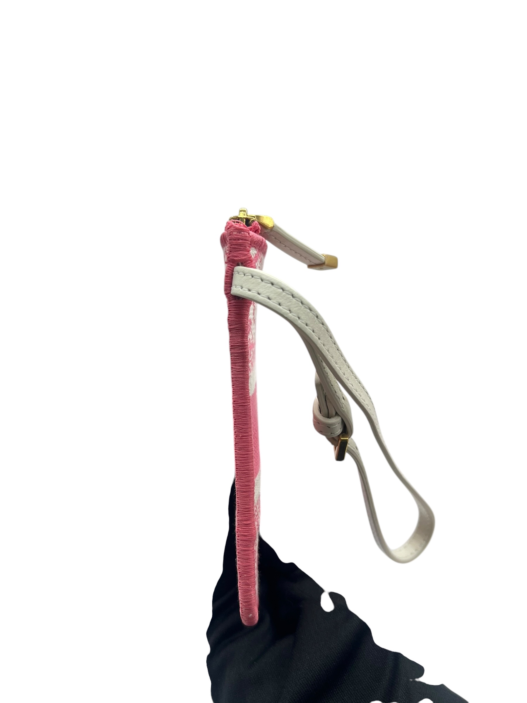 Unused Item DIOR Canvas Embroidered Dioriviera Toile De Jouy Panier Chapeau Tote Peony Pink / Product Code: 26060701