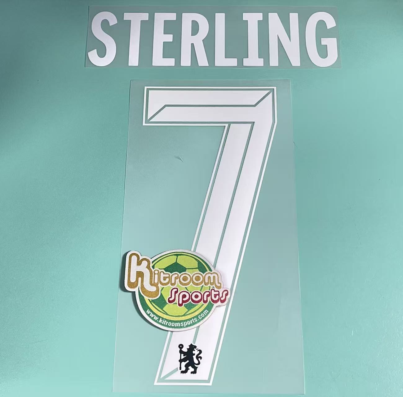 2023-24 Chelsea Home UCL Nameset #7 STERLING