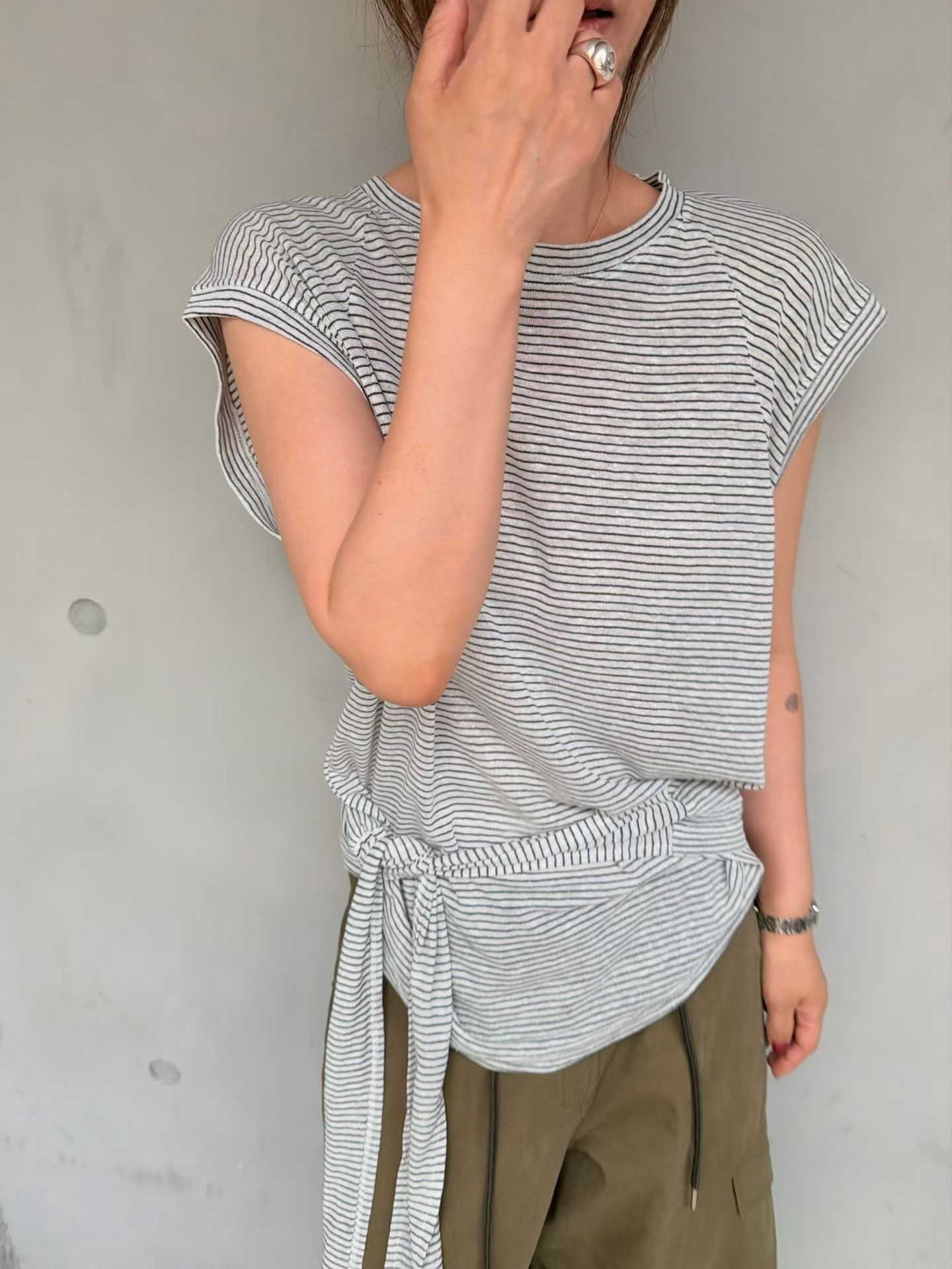 🇰🇷東大門女裝 | stripe Basic sleeveless 