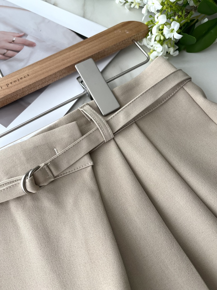 Asymmetric Wrap-Line Slacks (Beige)