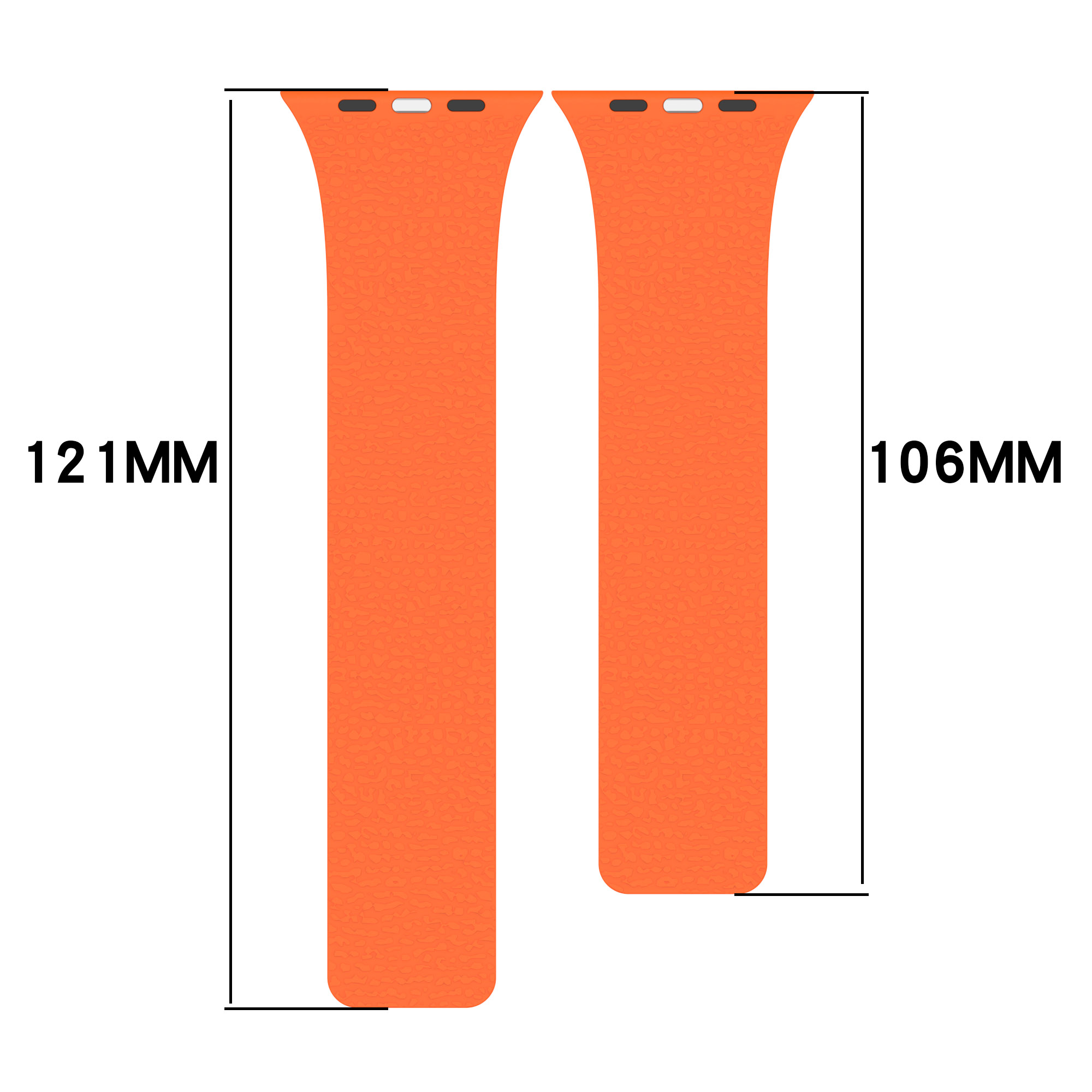 智能手錶帶 荔枝皮紋磁吸矽膠