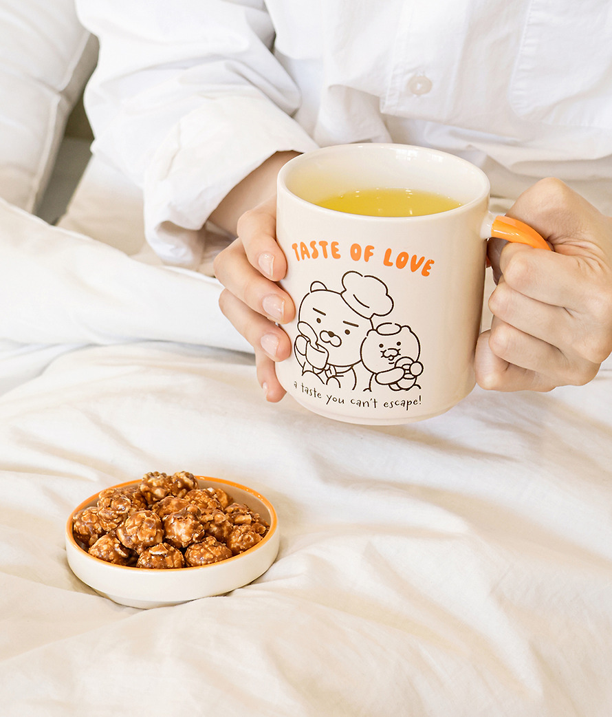 Ryan & 春植 陶瓷杯 連零食小碟 (380ml)