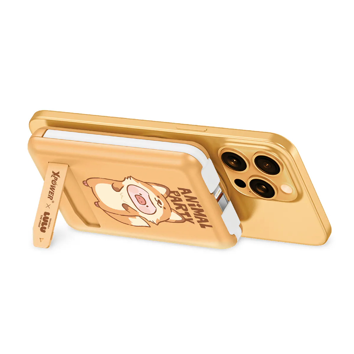 CCC | 3C認證 XPower x 罐頭豬LuLu🐷M10C+ 6合1 10000mAh多功能迷你20W PD3.0+ 磁吸無線快充移動電源