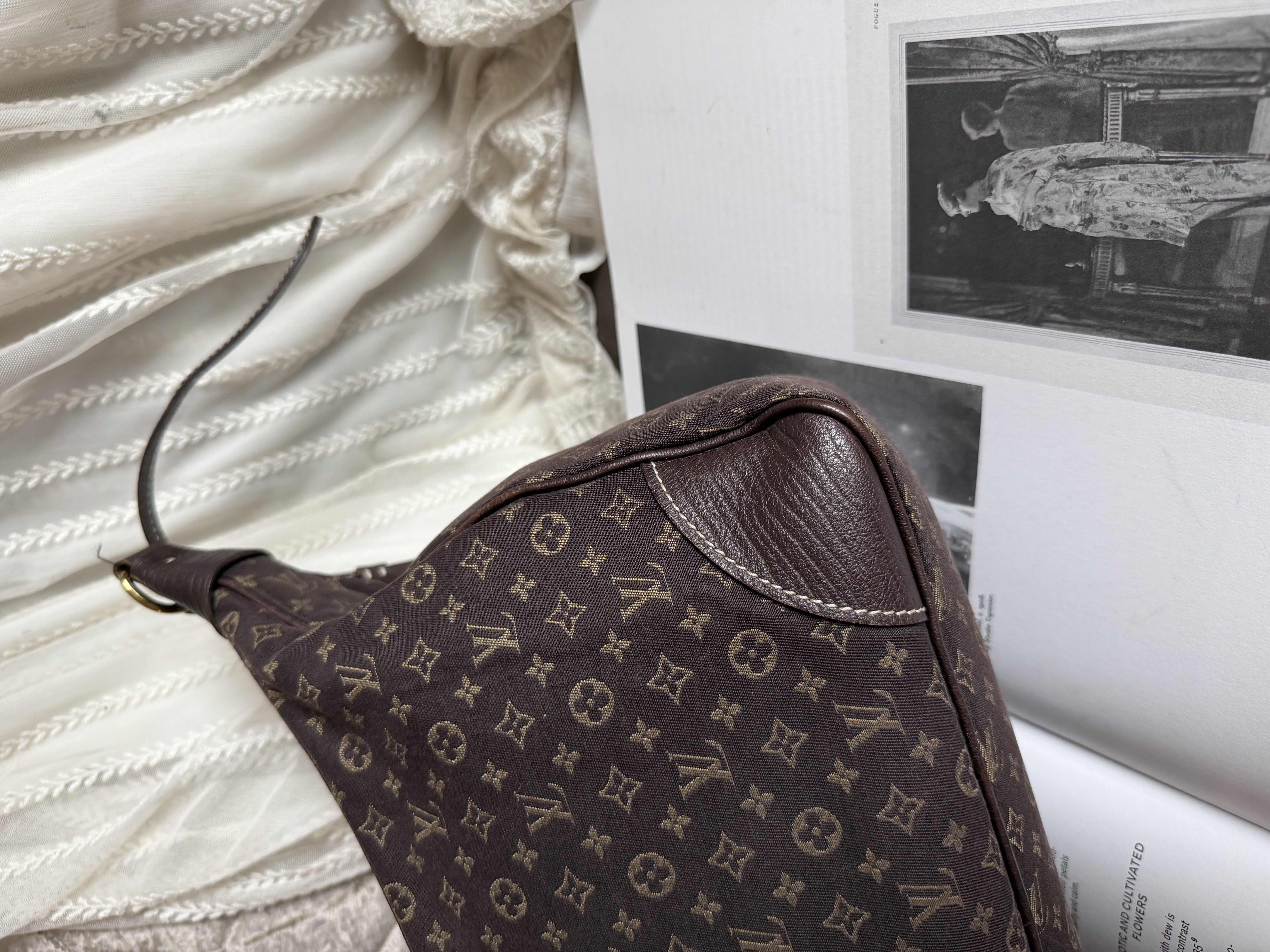 LOUIS VUITTON Monogram Mini Lin Boulogne bag