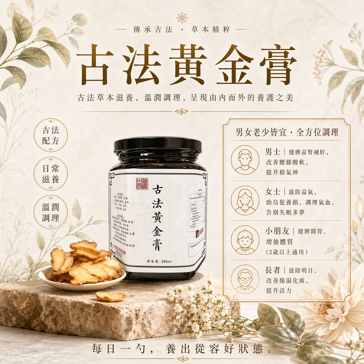 26/4出貨 補腎必食《黃金膏》