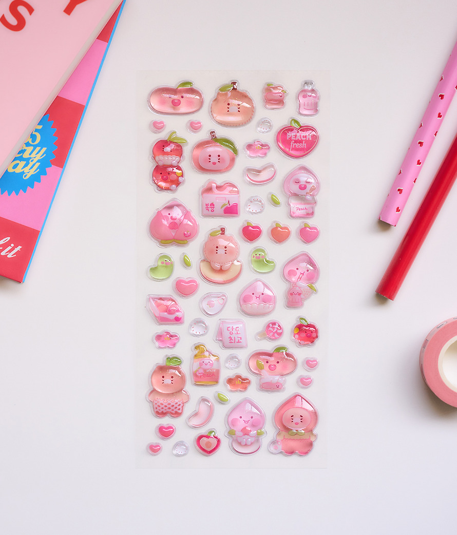 Apeach X 春植 立體 貼紙