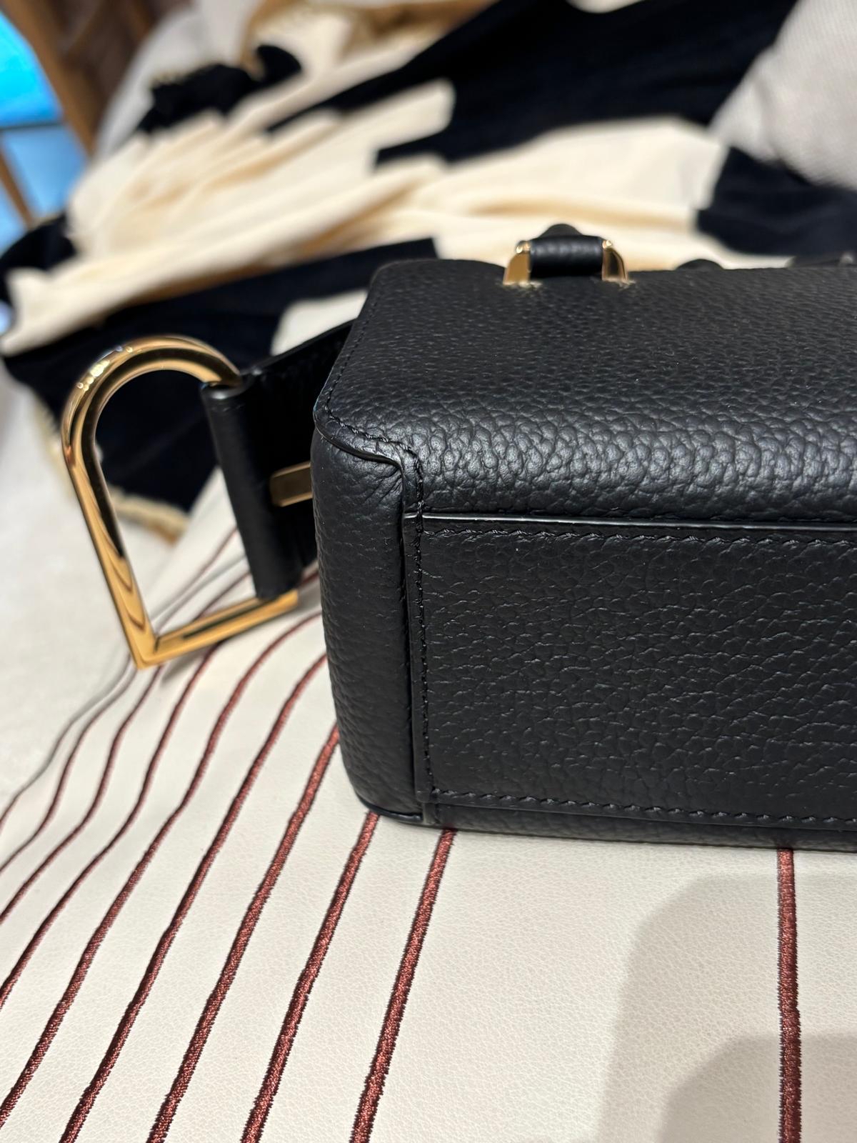 Delvaux cool box nano 黑金牛皮，100%Authentic,99%new✅dust bag 