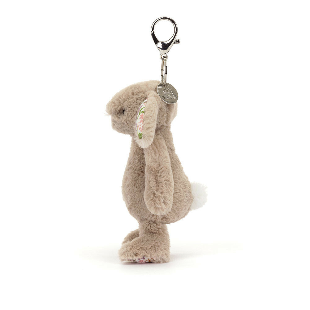 JELLYCAT Blossom Beige Bunny 'Petal' Bag Charm 碎花卡其色兔兔 (新版)