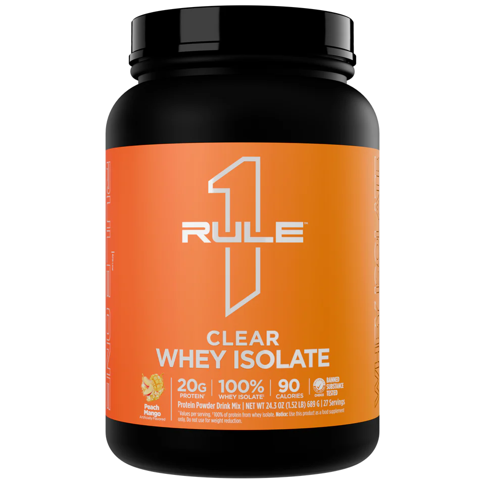 R1 Protein - Clear Whey Isolate 27sev (Peach Mango) (現)