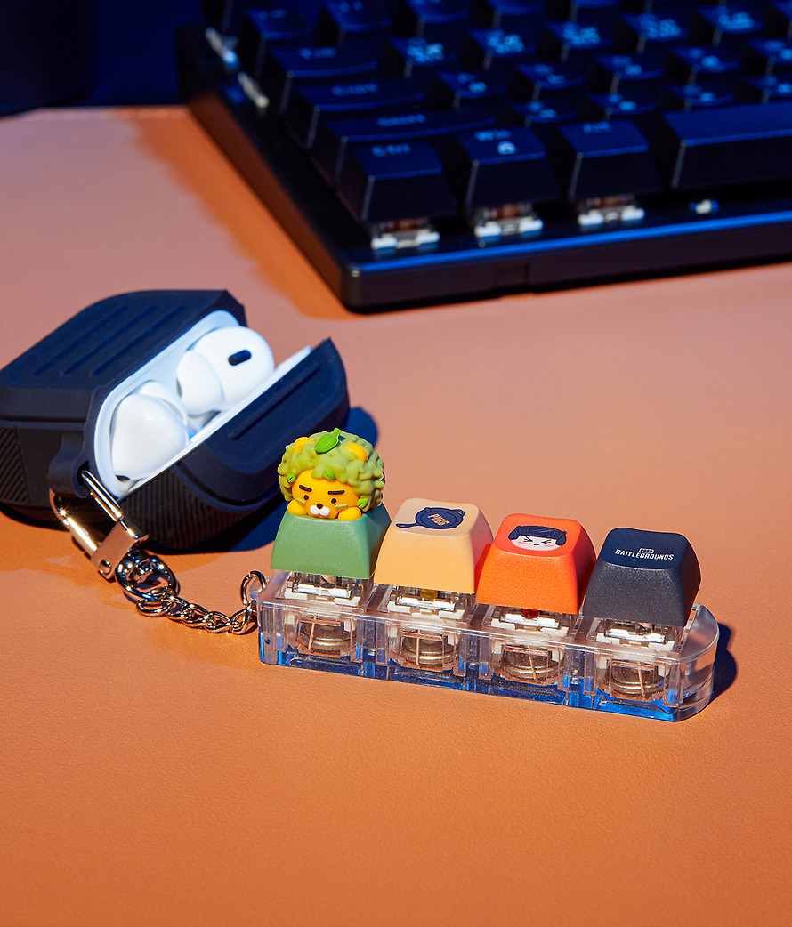 PUBG Battlegrounds X Kakao Friends LED 鍵盤 鎖匙扣_Ryan 春植