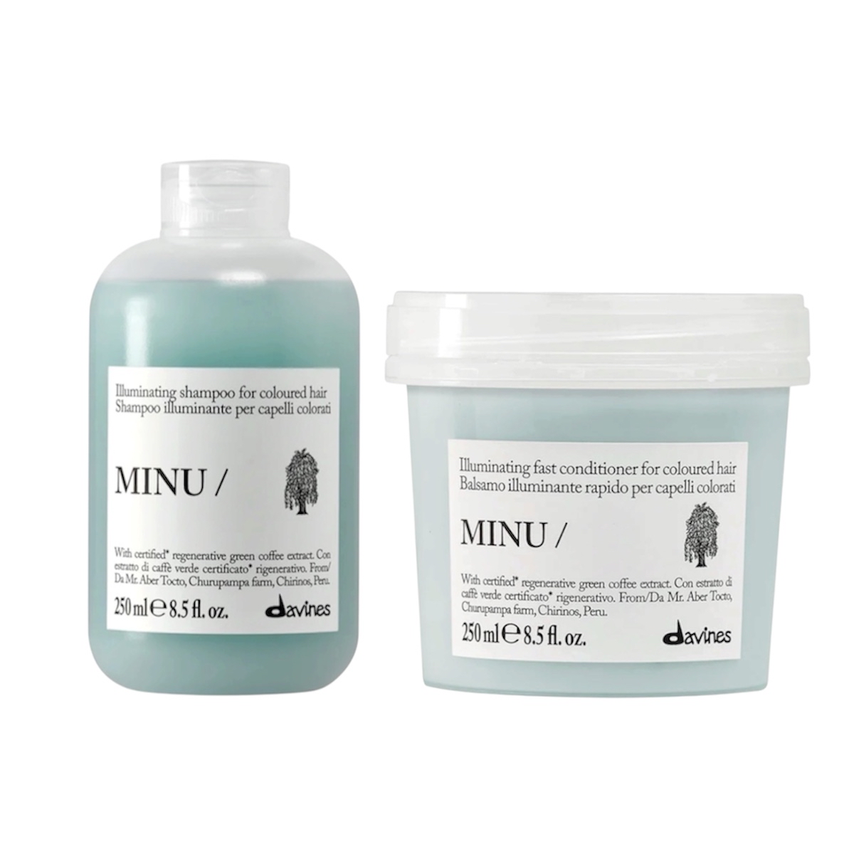 Davines MINU Shampoo+Conditioner 亮色洗護套裝 250ml+250ml