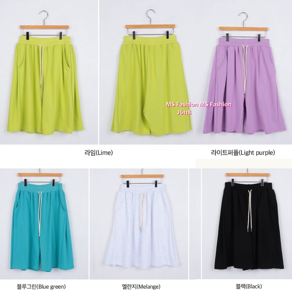 J6118 靚色休閒短褲